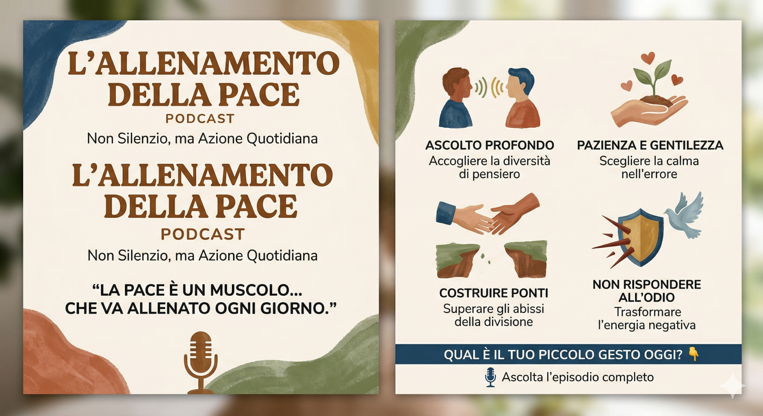 La Pace non è Silenzio, è Azione.